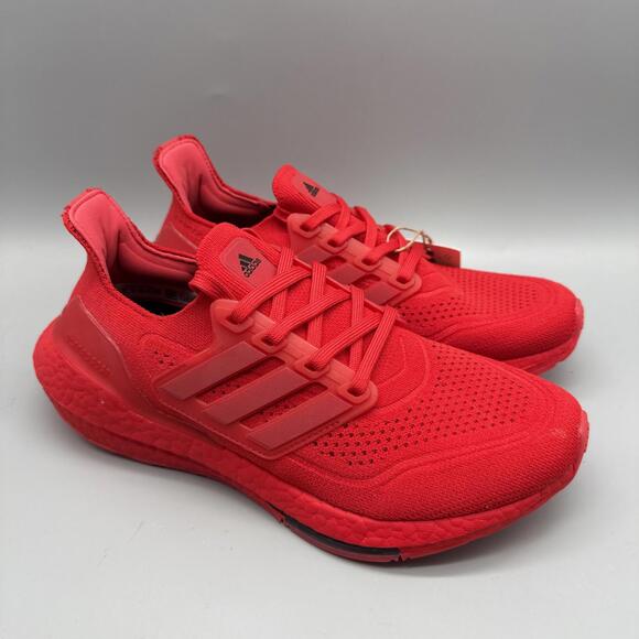 Adidas Ultra Boost 21 'Vivid Red' Running Shoes Mens Size 6.5 Brand New With Tag - Picture 3 of 8